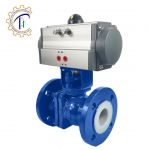 Van bi mặt bích điều khiển khí nén