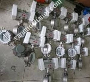 Van bướm inox điều khiển khí nén